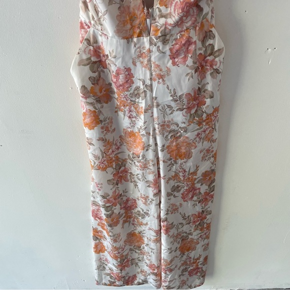 New! Nookie Utopia White Orange Floral Print Jumpsuit - 37699 - Picture 6 of 14